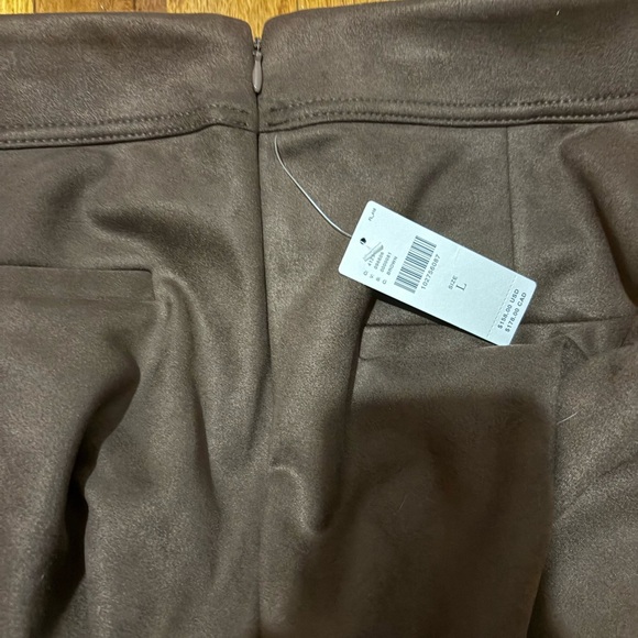 Anthropologie NWT FAUX-SUEDE FLARE PANTS - Picture 8 of 9
